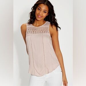 Maurice’s Juniors’ Sleeveless Crochet Tank Top
